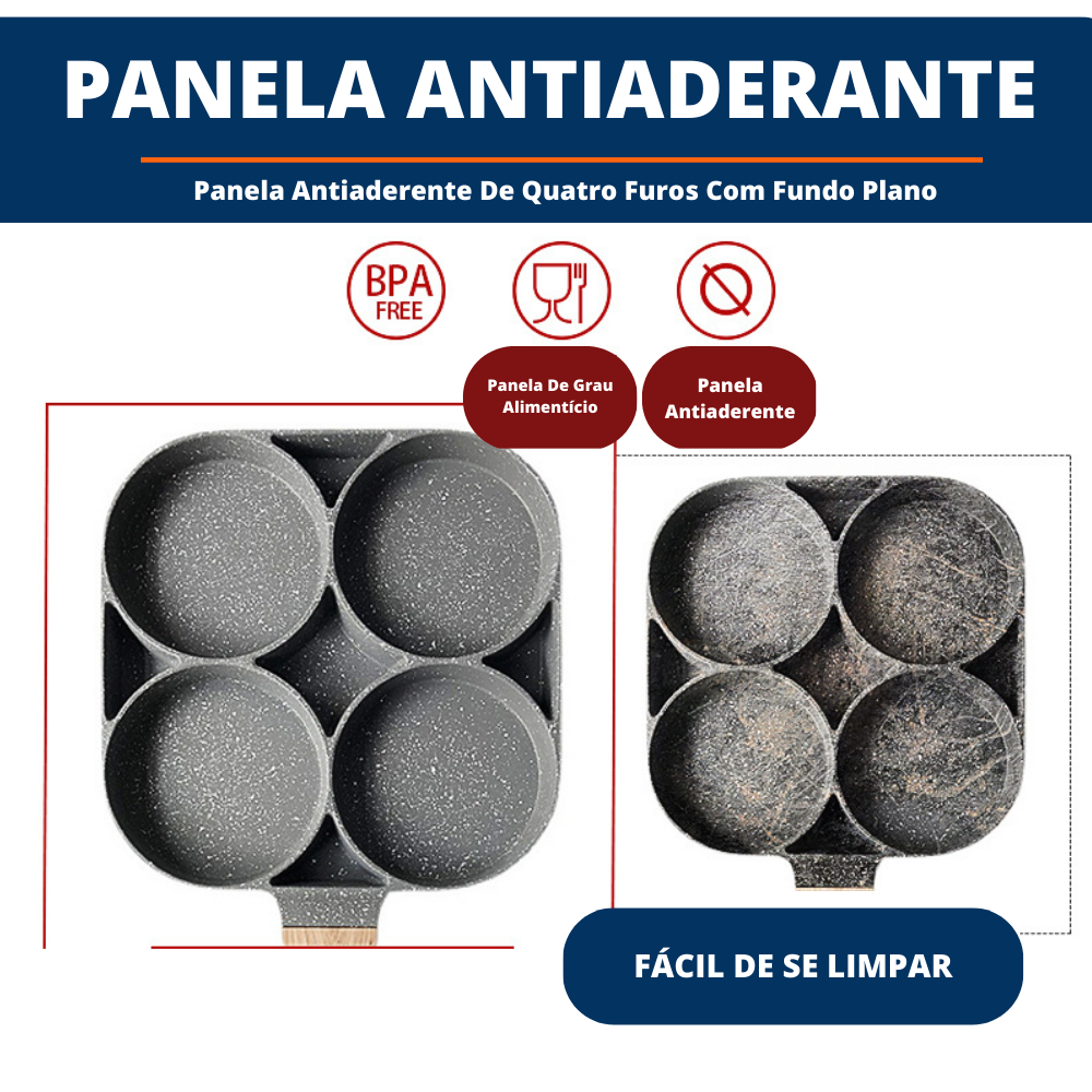 Panela Antiaderente "Walfos Egg" - Frigideira com "4 Optações"