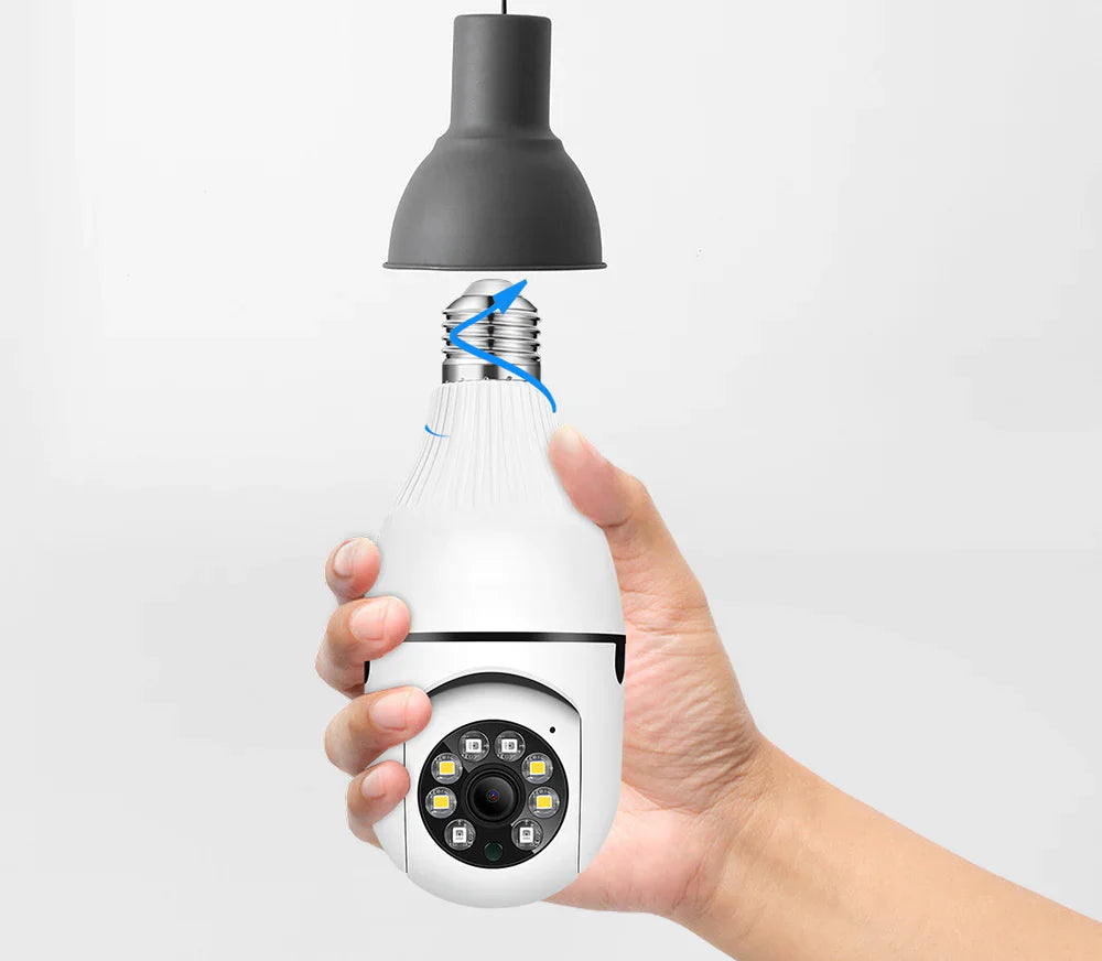 Camêra De Segurança - Lampada Espiã com Conexão Wifi