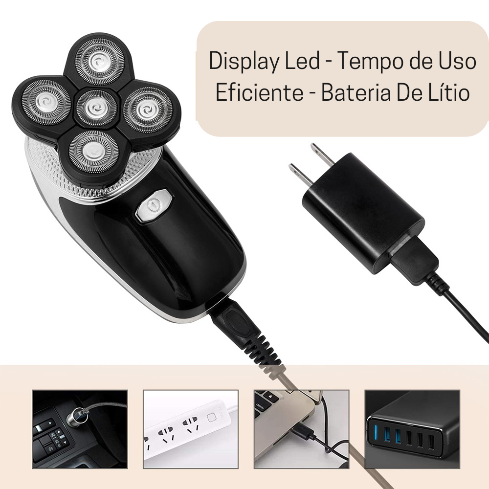 Barbeador Elétrico Sharpe Cut - " 5 Lâminas "