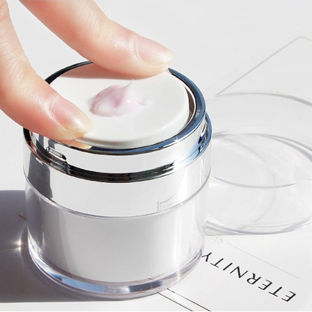 Pote Acrílico Para Creme: Frasco Recipiente a Vácuo Para Cosméticos - "Cosmetic Pot"