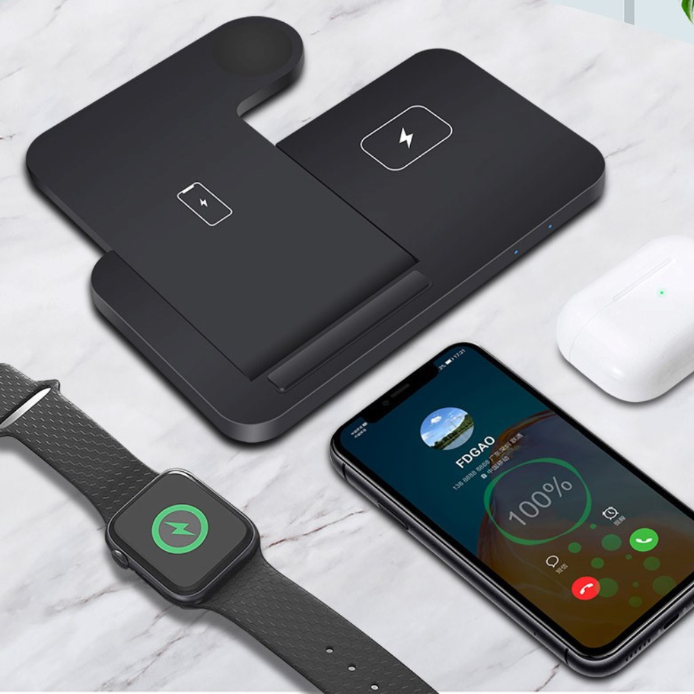 Carregador Fast Plus - Carregador Por Indução 3x1