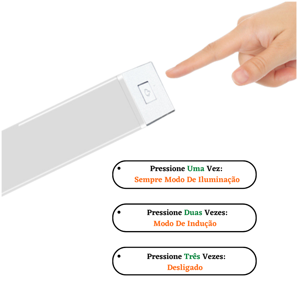 Luz Com Sensor De Movimento LED "Light Bulb" - Lâmpada De Carregamento USB