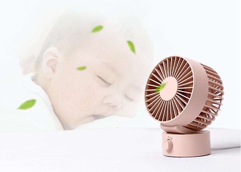 Mini Ventilador Prime Portátil USB -  Silencioso e Com Plugin Para Desktop