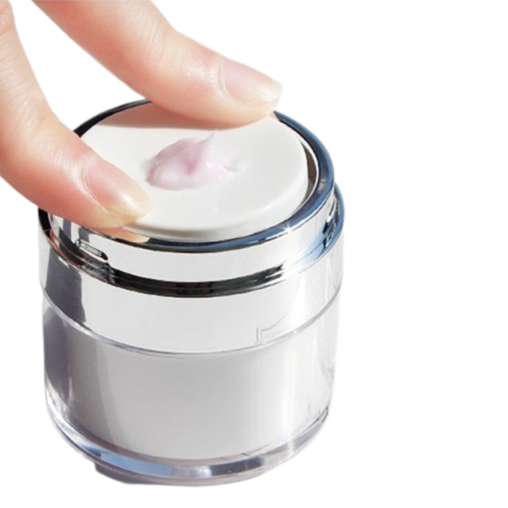 Pote Acrílico Para Creme: Frasco Recipiente a Vácuo Para Cosméticos - "Cosmetic Pot"