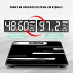 Balança Corporal  De Vidro - Visor Digital Eletrônico Inteligente