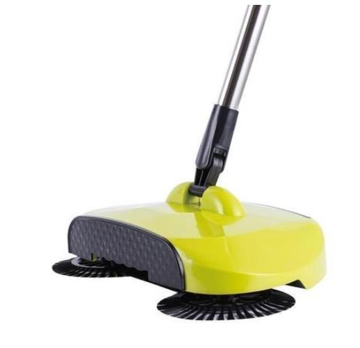 "Flap Mop" Vassoura Inteligente Giratória 360º - Armazena Lixos Em Pá Embutida