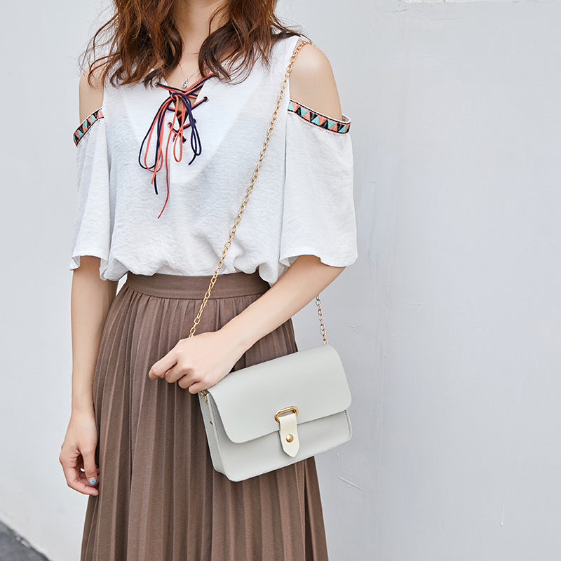 Bolsa Feminina De Couro "kinfolk" - Alça De Ombro a Moda Clássica