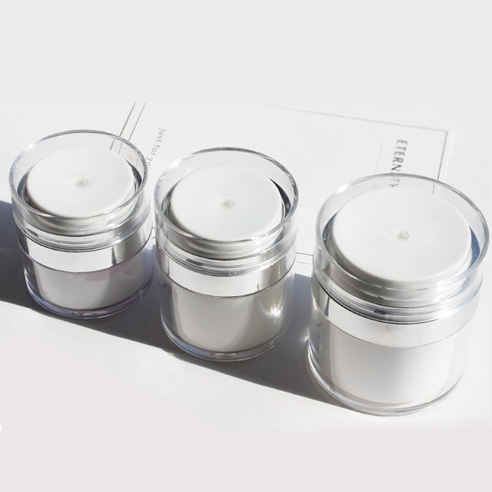 Pote Acrílico Para Creme: Frasco Recipiente a Vácuo Para Cosméticos - "Cosmetic Pot"