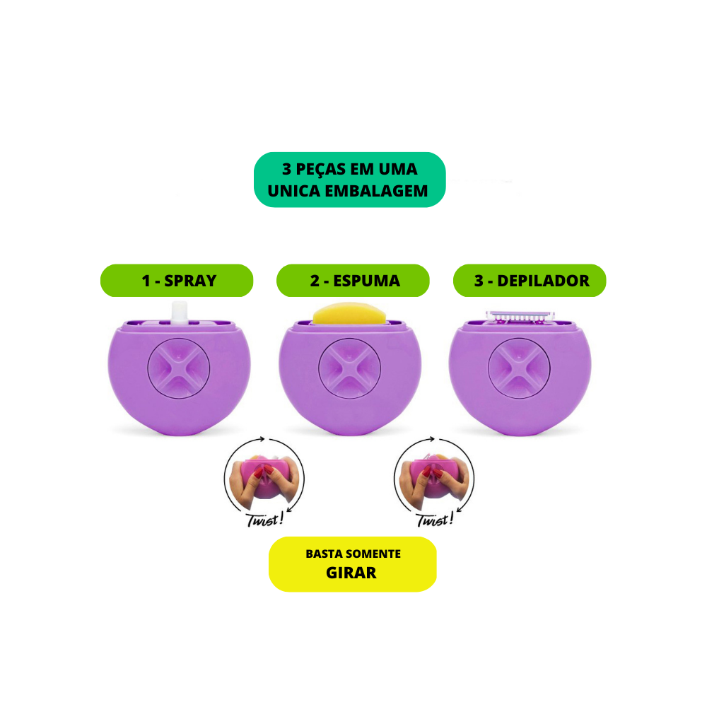 Shave Grils - Cápsula Portátil  Para Depilação
