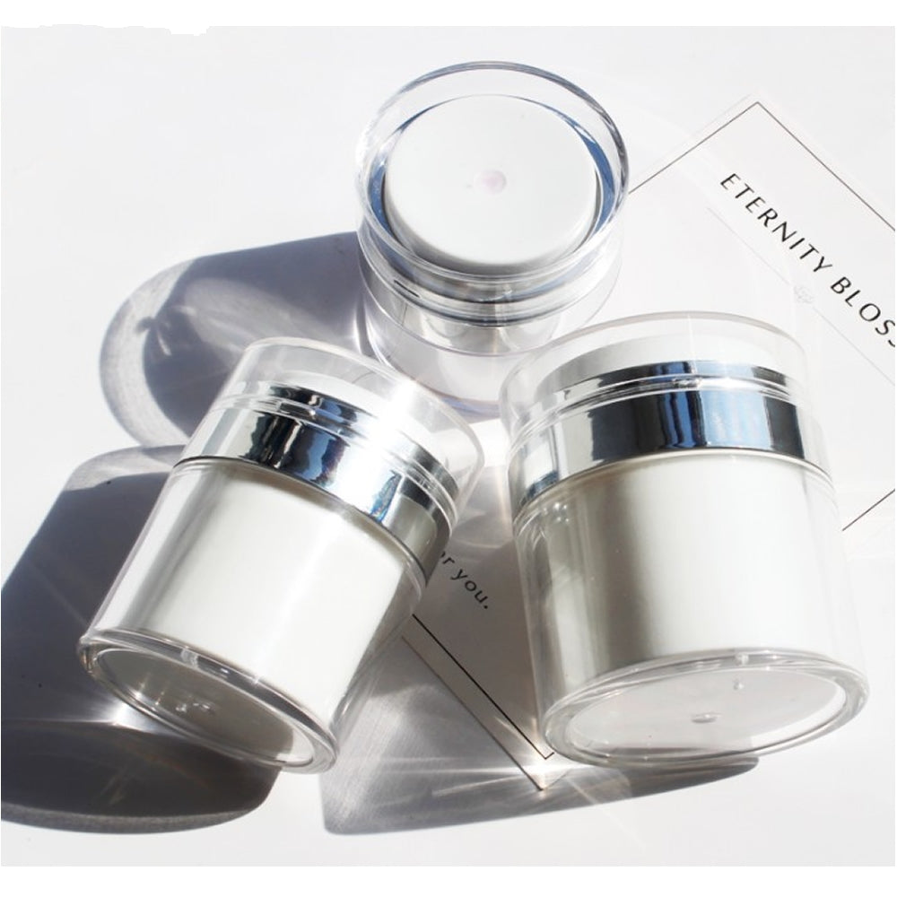 Pote Acrílico Para Creme: Frasco Recipiente a Vácuo Para Cosméticos - "Cosmetic Pot"