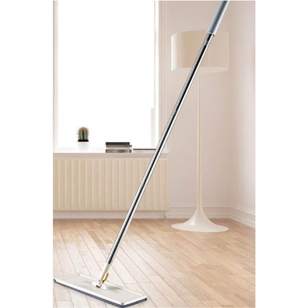 Esfregão Giratório "Flat Mop" - Vassoura Tira Sugeira ( Lavagem Seco/Úmida)