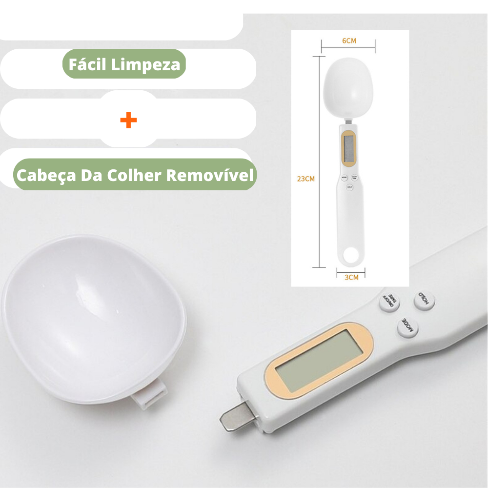 Colher De Medição Eletrônica Digital - Alimentação Balanceada