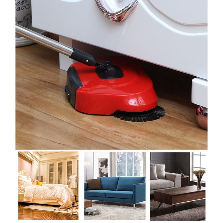 "Flap Mop" Vassoura Inteligente Giratória 360º - Armazena Lixos Em Pá Embutida
