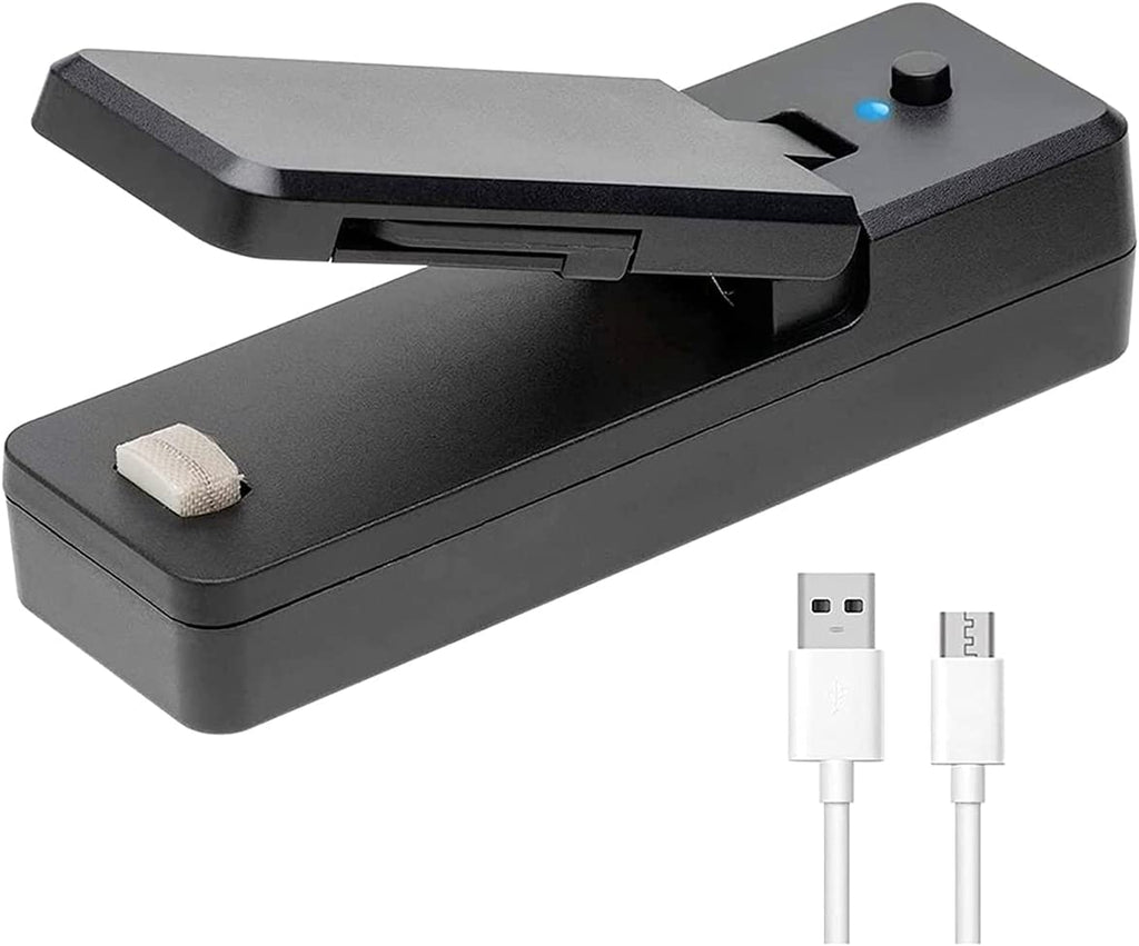 Mini Selador De Saco Plástico - Portátil/ Recarregável e Posterior Magnetico