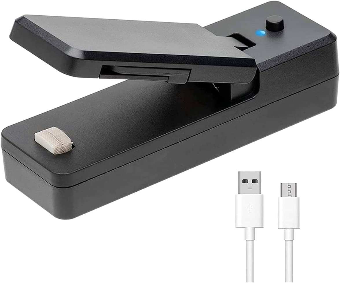 Mini Selador De Saco Plástico - Portátil/ Recarregável e Posterior Magnetico