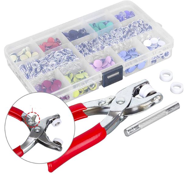 Alicate Fixador de Botões Premium Inox