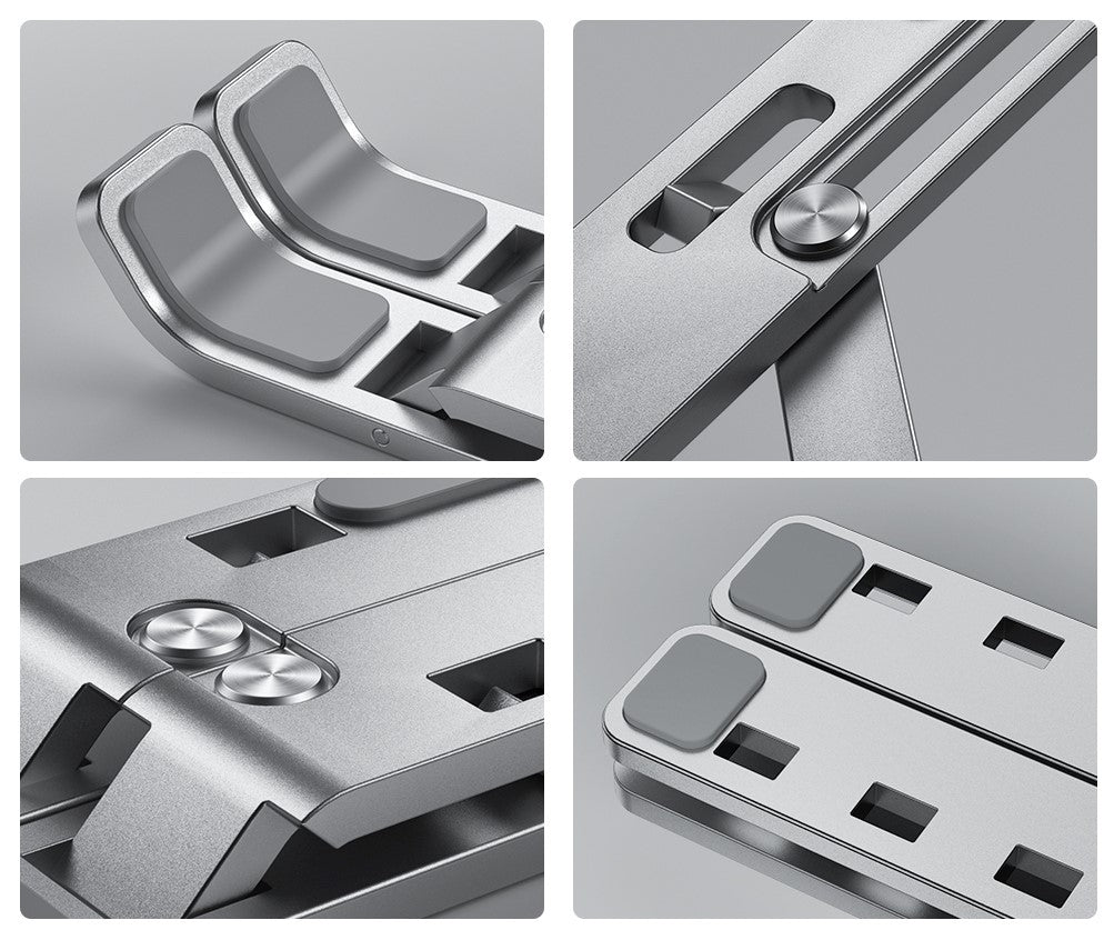 Suporte Para Notebook Ajustável - Acabamento Em Liga de Alumínio