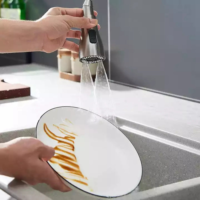 Boca De Torneira Rotativa Para Pia Da Cozinha - "Pull The Spray (Bocal) 3x Funções"