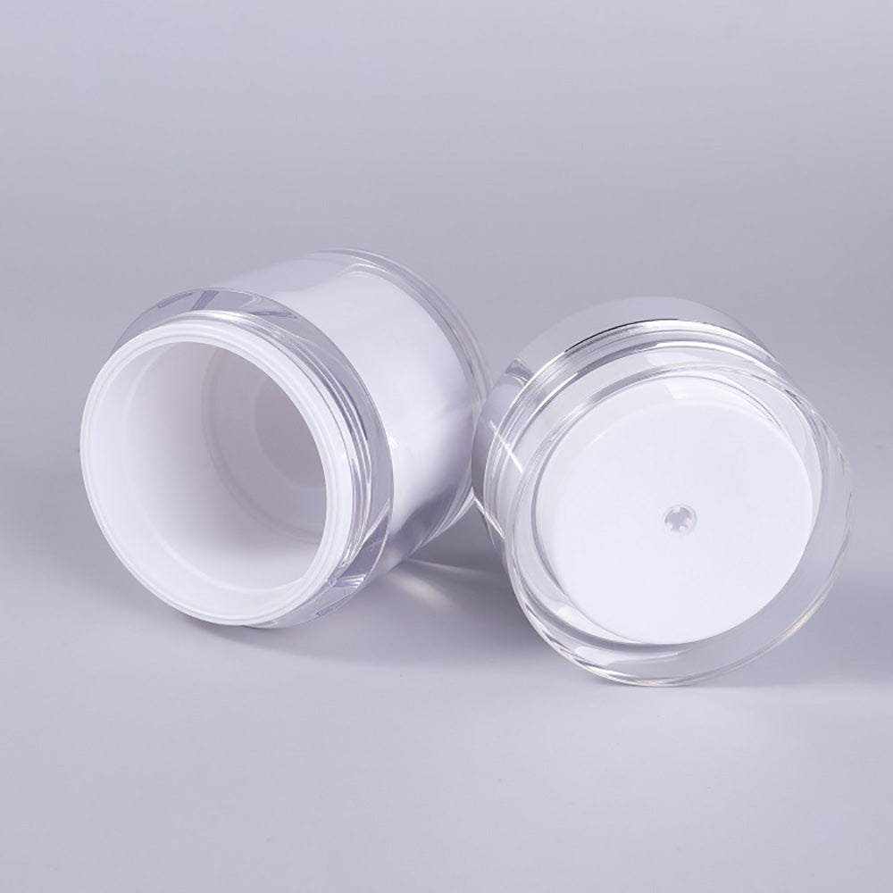 Pote Acrílico Para Creme: Frasco Recipiente a Vácuo Para Cosméticos - "Cosmetic Pot"