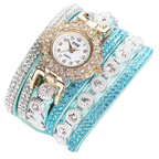 Relógio Infantil Feminino Diamantado a Quartzo - Casual Pulseira Couro " PuStrass "