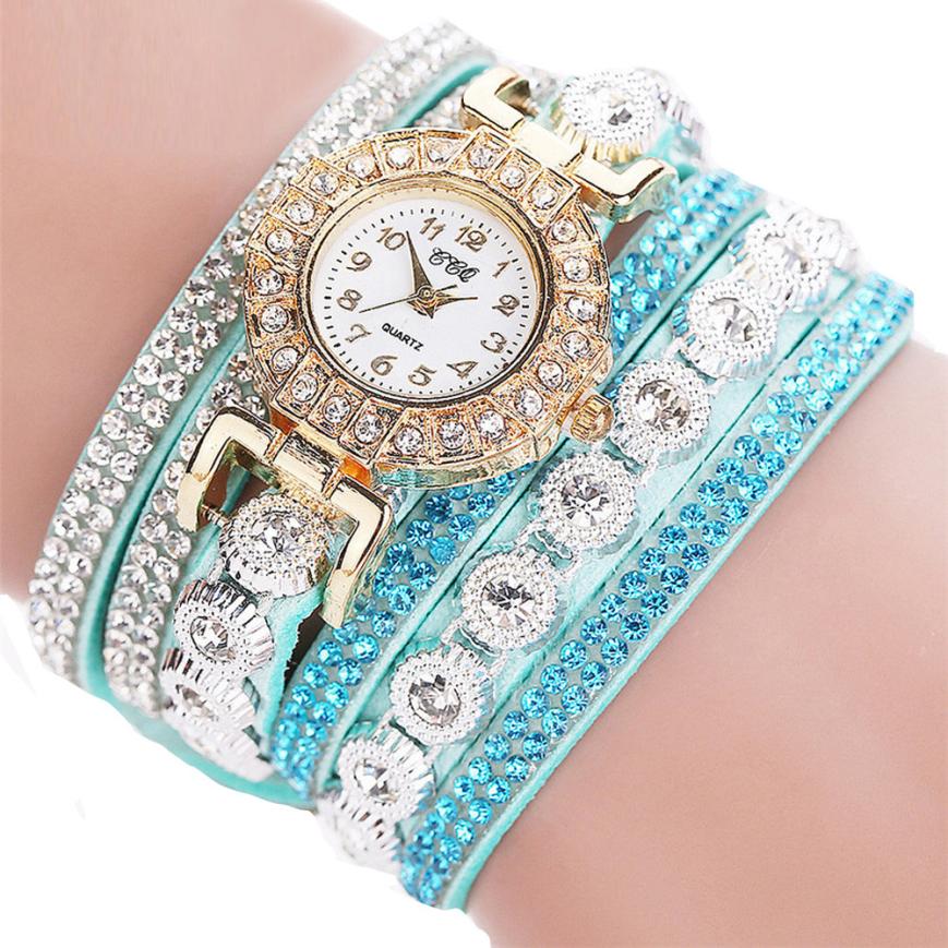 Relógio Infantil Feminino Diamantado a Quartzo - Casual Pulseira Couro " PuStrass "