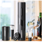 Abridor De Garrafa Elétrico: Saca-Rolhas De Vinho Tinto Automático + Conjunto