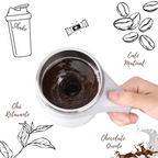 Caneca Térmica: “ Shake Blend ” – Charge Mixer Automático With Battery & Invólucro De Aço Inoxidável (380 ml)