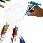 Caneta Touch Screen Toque Universal Com Suporte Dobrável