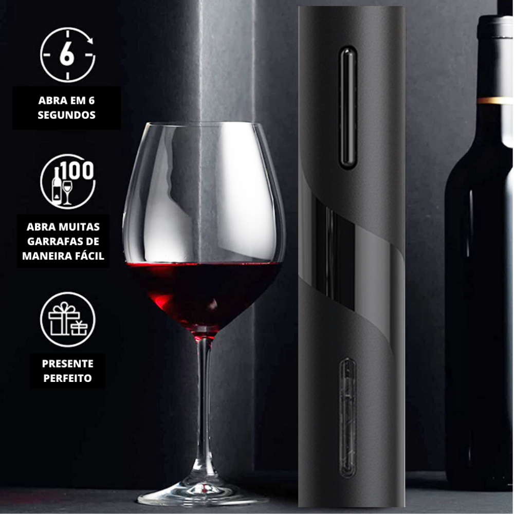 Abridor De Garrafa Elétrico: Saca-Rolhas De Vinho Tinto Automático + Conjunto
