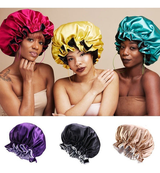 Touca De Cetim Antifrizz: Biofios Dupla Face