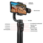 Estabilizador De Celular Anti-Vibração Cardan: " 3 Eixos De Ação "