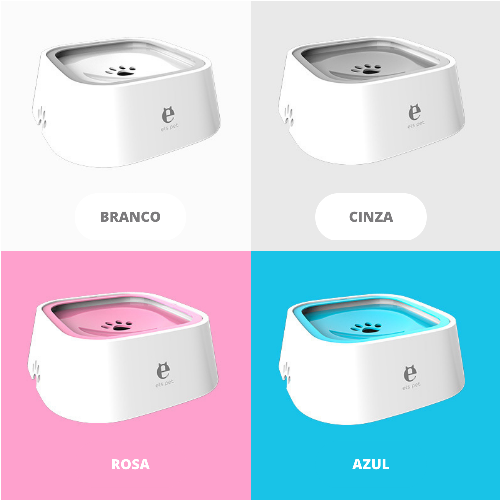 Tigela De Água Flutuante "Els Pet" - "Pet Happy"- Bebedouro Portátil Para Animais de Estimação