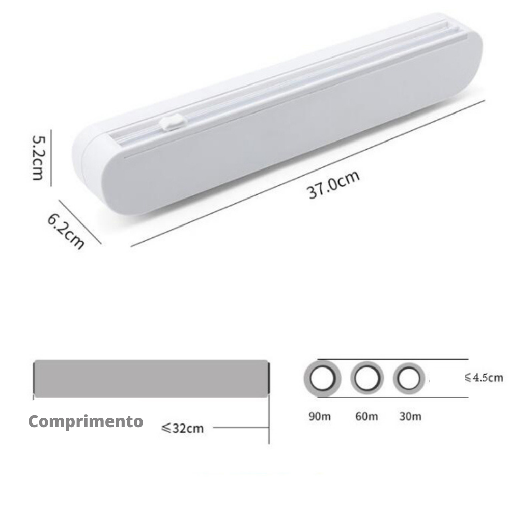 Cortador Magnetico De Papel Filme/ Alumínio/ Outros - "Cling Film"