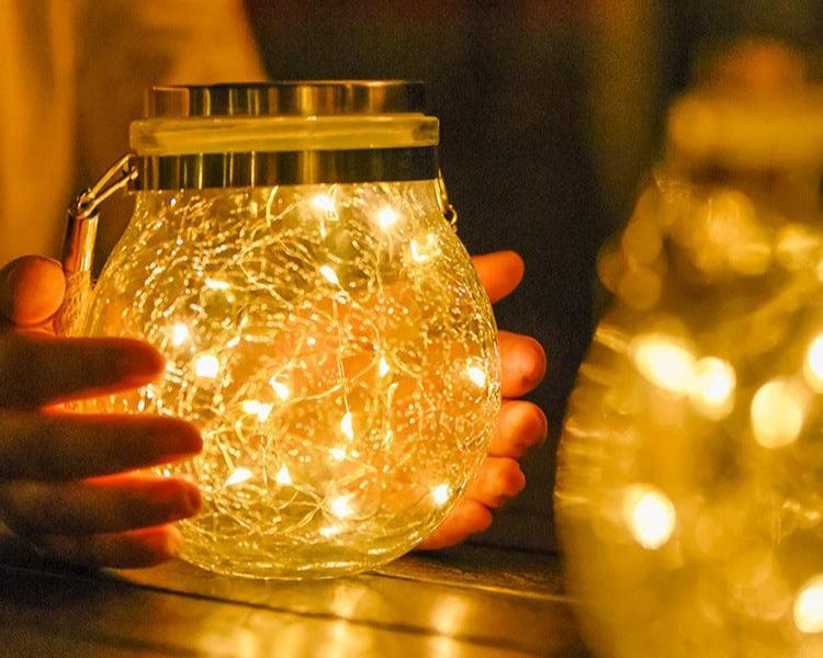 Luminária Suspensa Solar Impermeável Decorativa