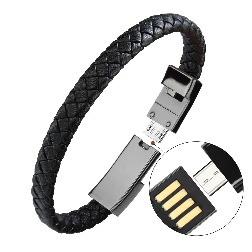 Pulseira Portátil Cabo USB "Dice Braid"- Linha De Dados Conectados