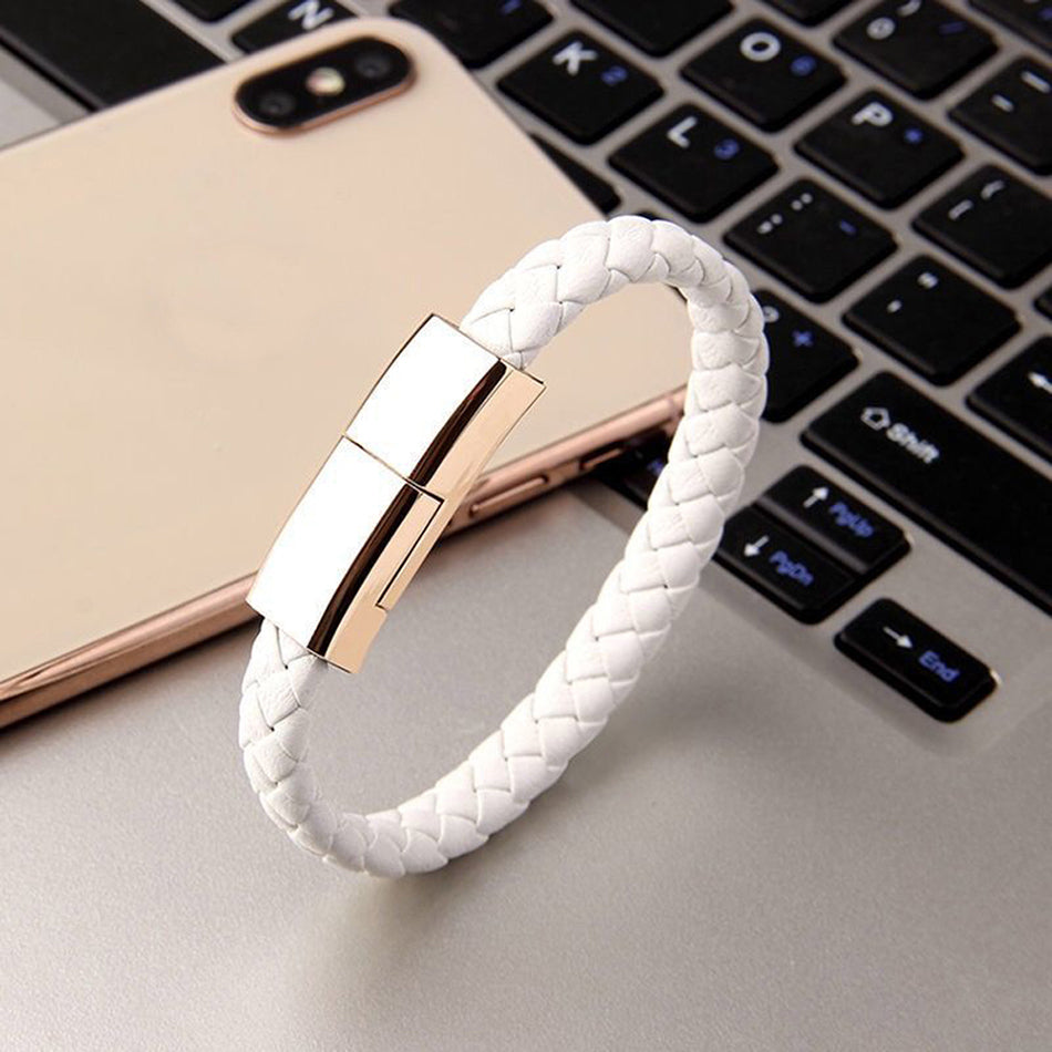 Pulseira Portátil Cabo USB "Dice Braid"- Linha De Dados Conectados