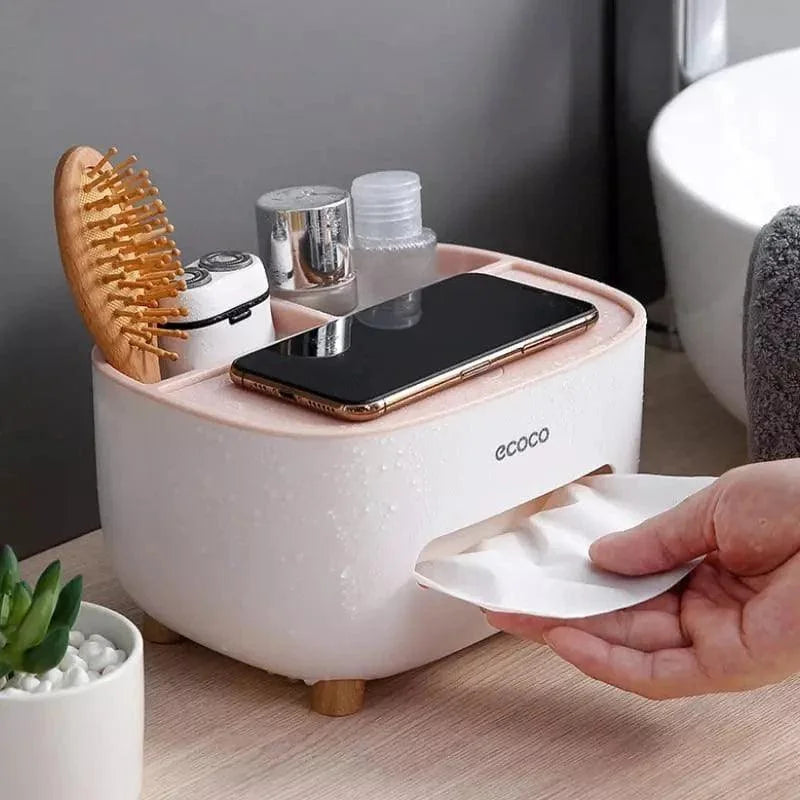 Dispenser Multifuncional Porta Lenço e Papel