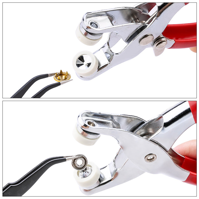 Alicate Fixador de Botões Premium Inox