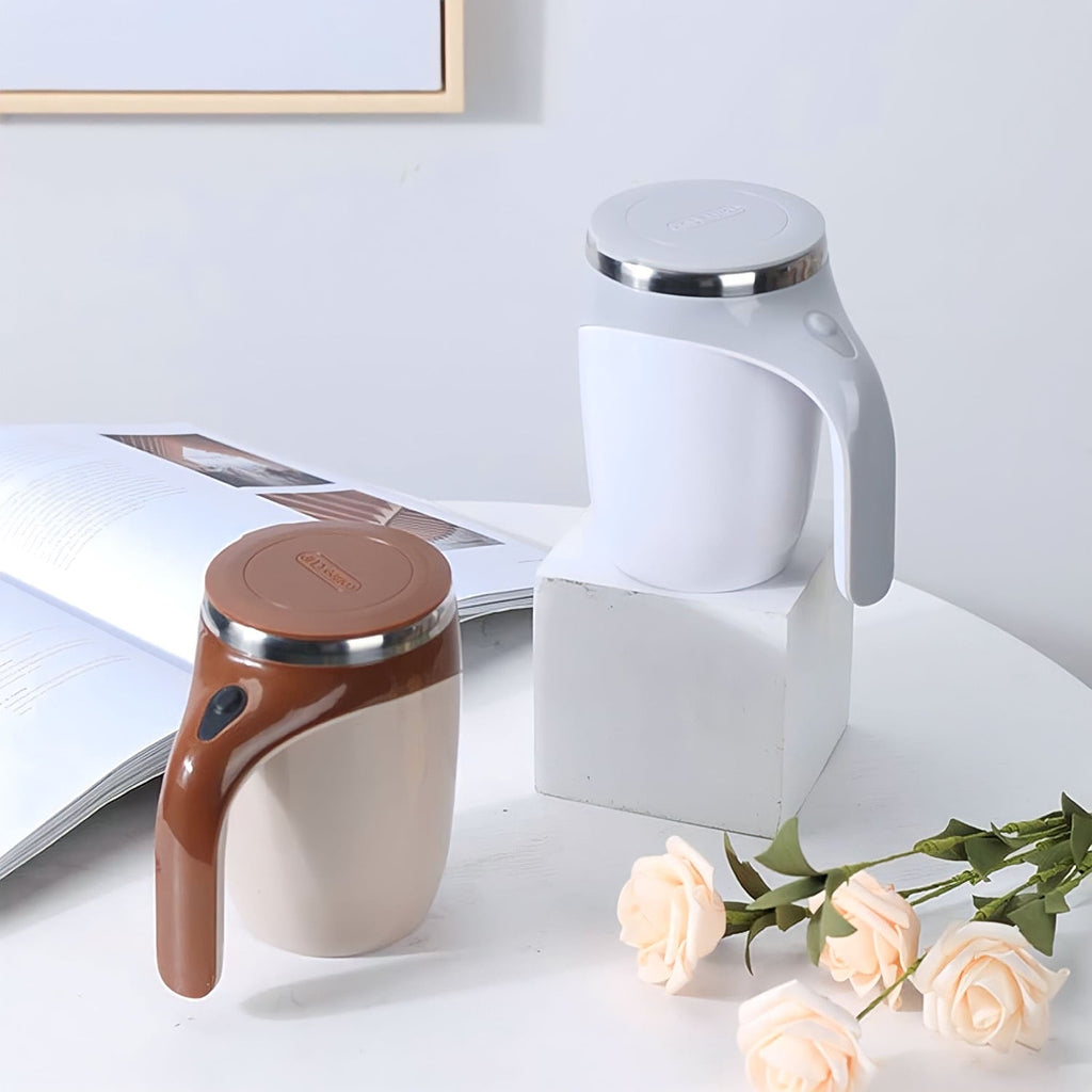 Caneca Térmica: “ Shake Blend ” – Charge Mixer Automático With Battery & Invólucro De Aço Inoxidável (380 ml)