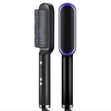 Escova De Cabelo Alisadora "Anti Frizz" : Fast Hair Straightener - Tecnologia Prime De Nano Íons