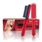 Escova De Cabelo Alisadora "Anti Frizz" : Fast Hair Straightener - Tecnologia Prime De Nano Íons