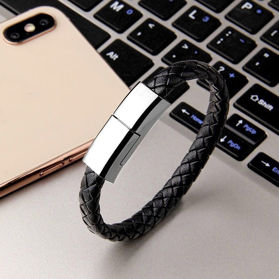 Pulseira Portátil Cabo USB "Dice Braid"- Linha De Dados Conectados